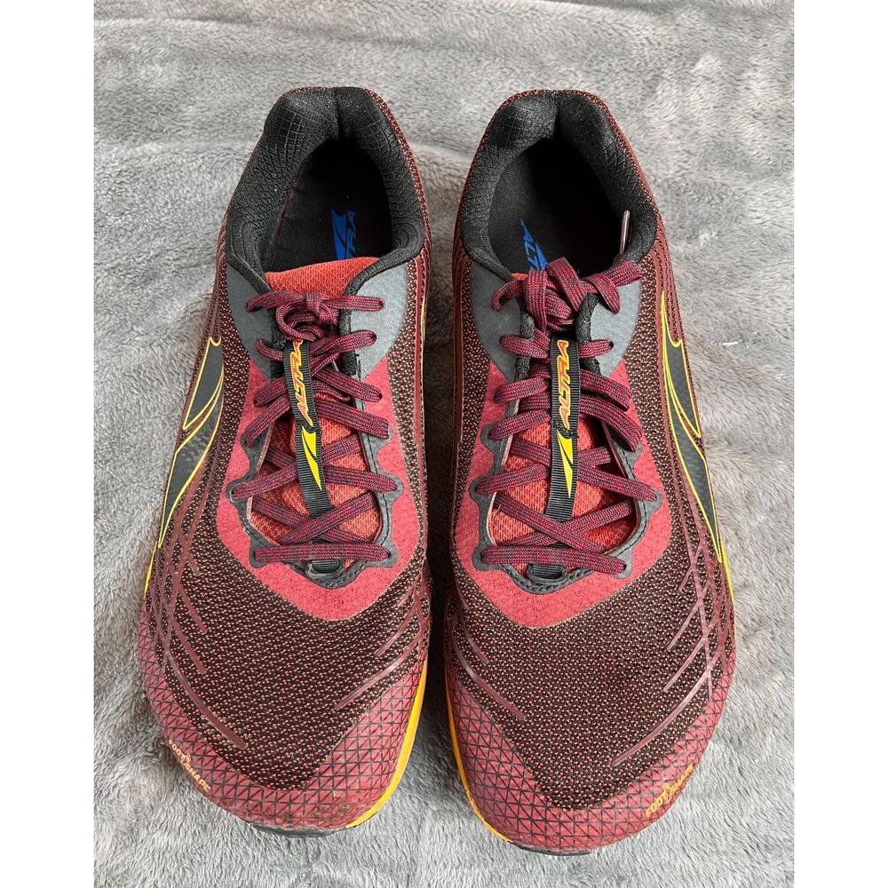 Altra Lone Peak Running Shoes Mens 14 Red Mesh Zero Drop Trainers ALOA4PE6906